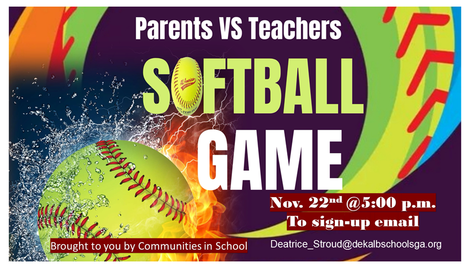 Parents vs Teachers Softball Game