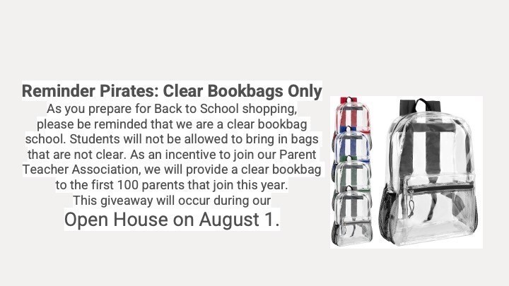 Only Clear Backpacks on Campus!